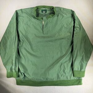Vintage Catalina Men's XL Golf Pullover Windbreaker Jacket Green Small Stain Pic